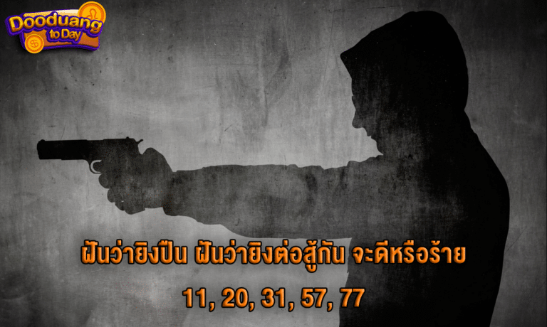 ฝันว่ายิงปืน2024 ฝันว่ายิงต่อสู้กัน