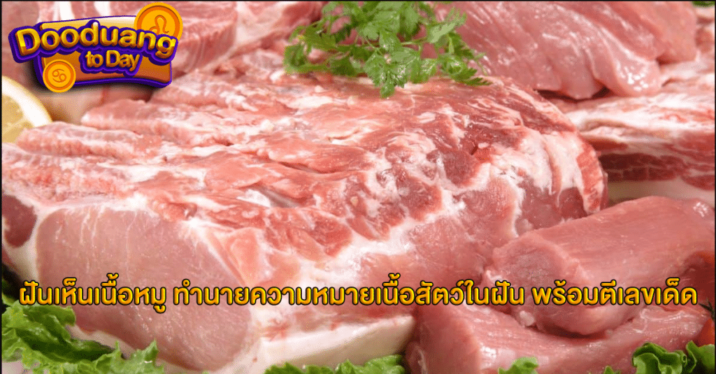 ฝันเห็นเนื้อหมู 2024